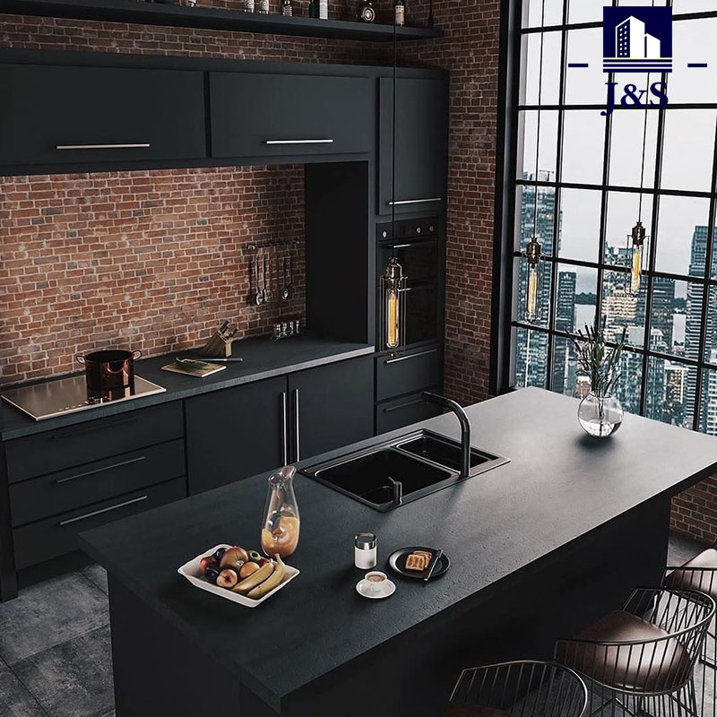 Cabinet Contemporary Black Kitchen