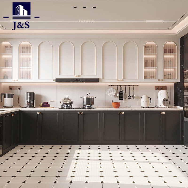 Matte Skin-Feel Cream Style Kitchen Cabinets
