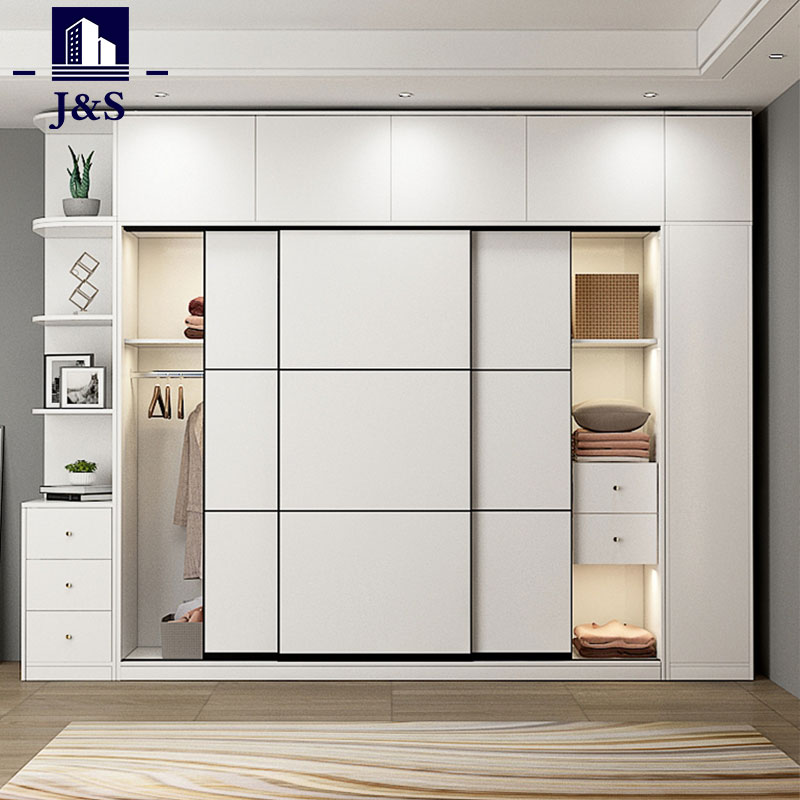 Unum ligneum cubiculum Illapsum Wardrobe Armoire